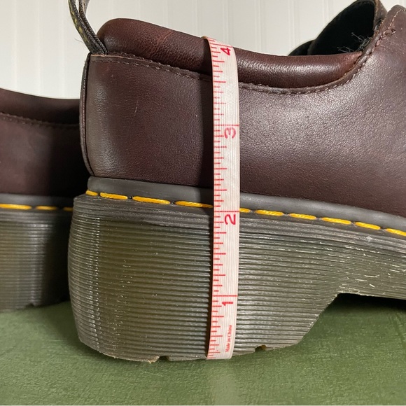 Dr. Martens CRANFORD Oversized Eyelet Low Boots/Oxfords in Brown Leather - Picture 3 of 9